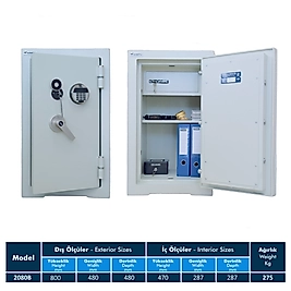 2080B KP Parmak İzi Şifreli Ev ve Ofis Çelik Kasa